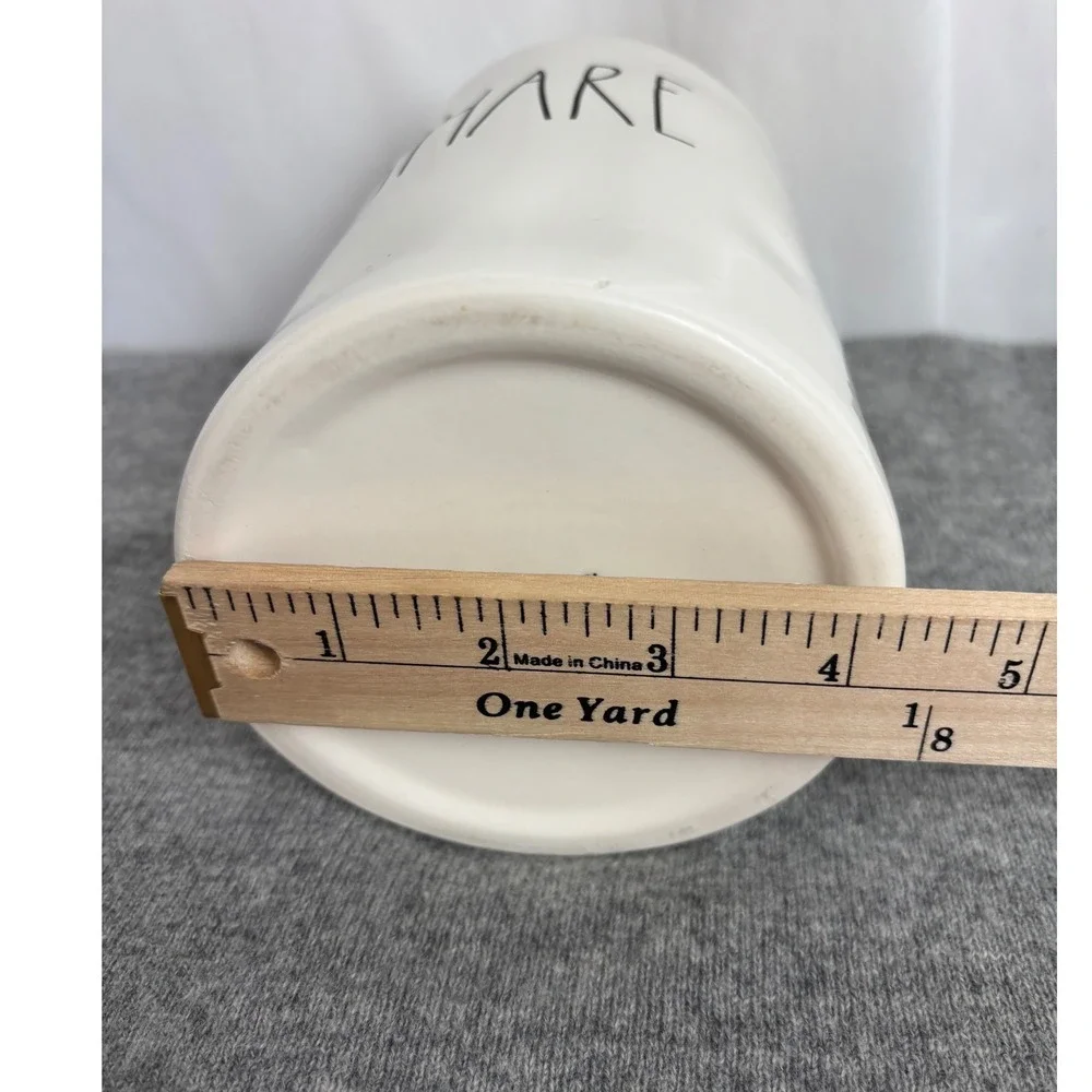 Rae Dunn SHARE Ceramic Canister w/Lid Ivory Artisan Collection by Magenta